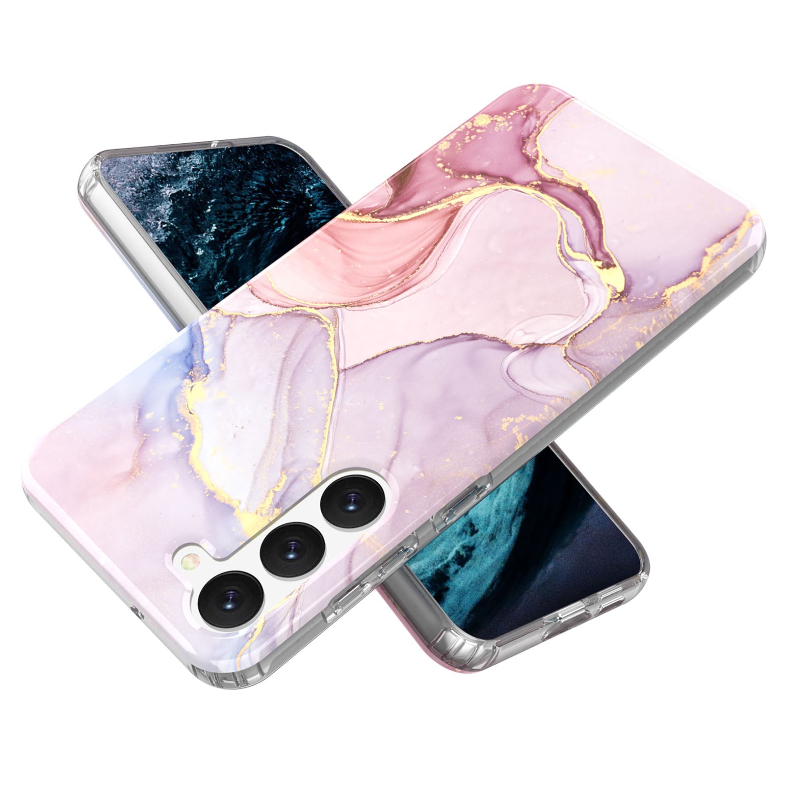 For Samsung Galaxy S23 GW18 IMD Mobile Phone Back Cover PC TPU Marble Pattern Phone Case For Samsung Galaxy S23 GW18 IMD Mobile Phone Back Cover PC TPU Marble Pattern Phone Case